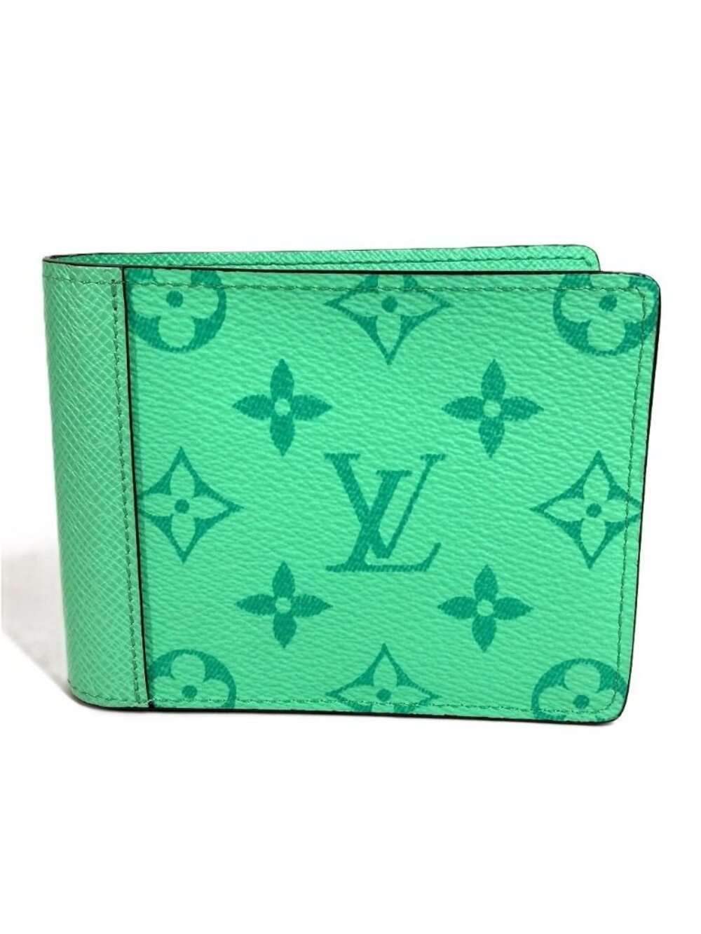 Louis Vuitton Bifold Wallet Portefeuille Multiple Taigarama Monogram Canvas